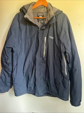 Outdoor Research Men's Dark Navy Hooded Jacket